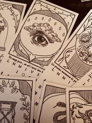 MINI CALENDRIER 2026 — Collection “Encre & Secrets” (12 marque-pages)