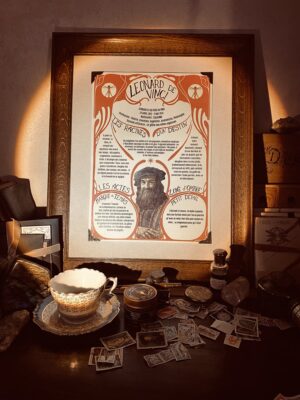 TIRAGE D'ILLUSTRATION - LÉONARD DE VINCI - A3