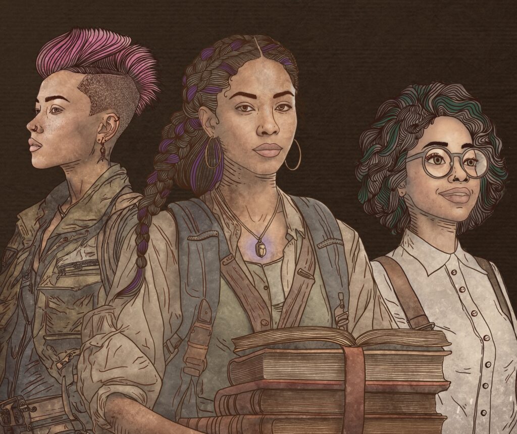 la première illustration des soeurs Minocha